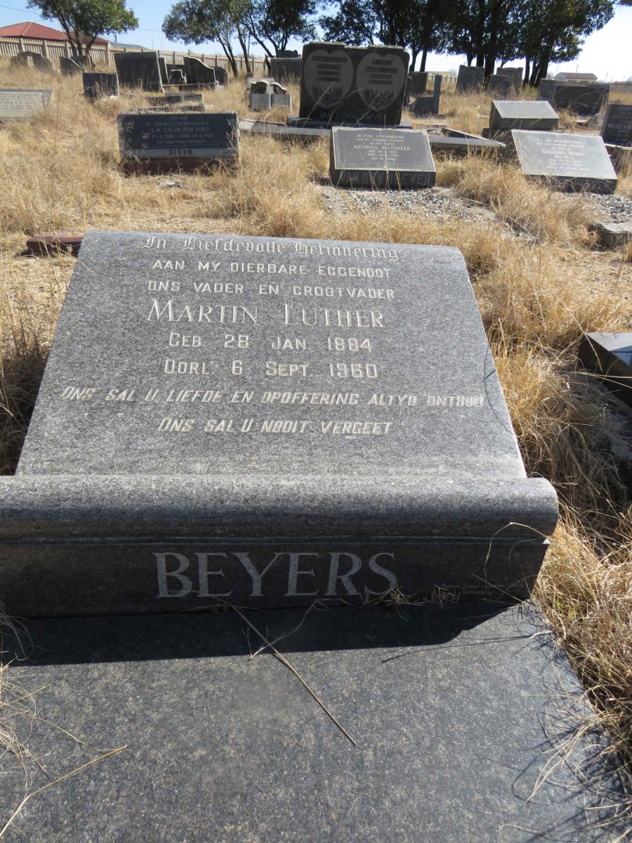 BEYERS Martin Luther 1884-1960