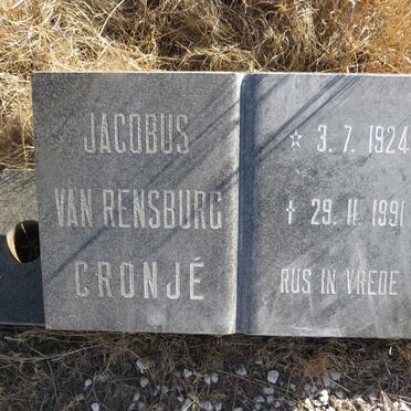 CRONJE Jacobus van Rensburg 1924-1991