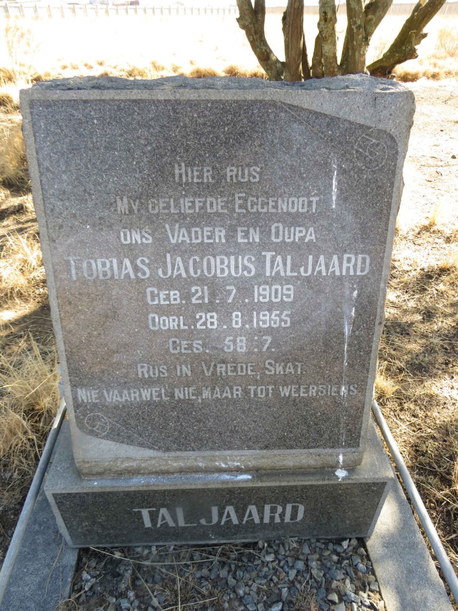 TALJAARD Tobias Jacobus 1909-1955
