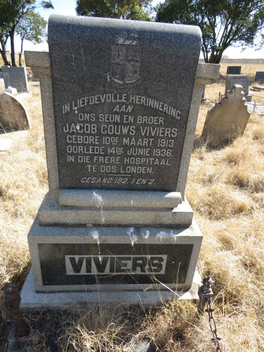 VIVIERS Jacob Gouws 1913-1936