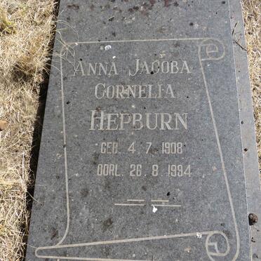HEPBURN Anna Jacoba Cornelia 1908-1994