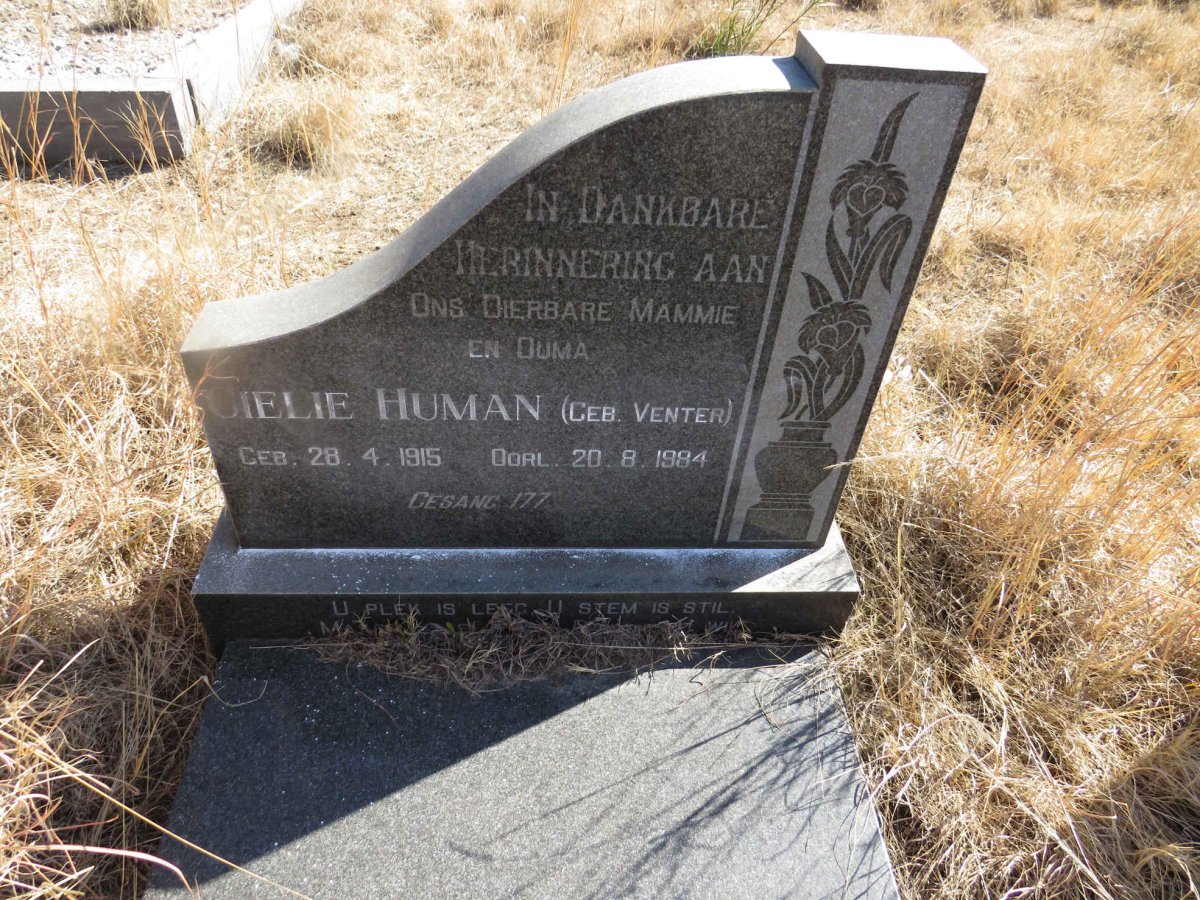 HUMAN Cielie nee VENTER 1915-1984