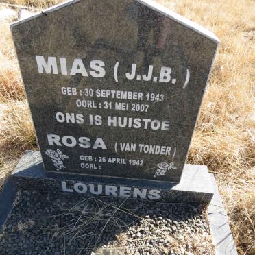 LOURENS Mias J.J.B. 1943-2007 & Rosa VAN TONDER 1942-