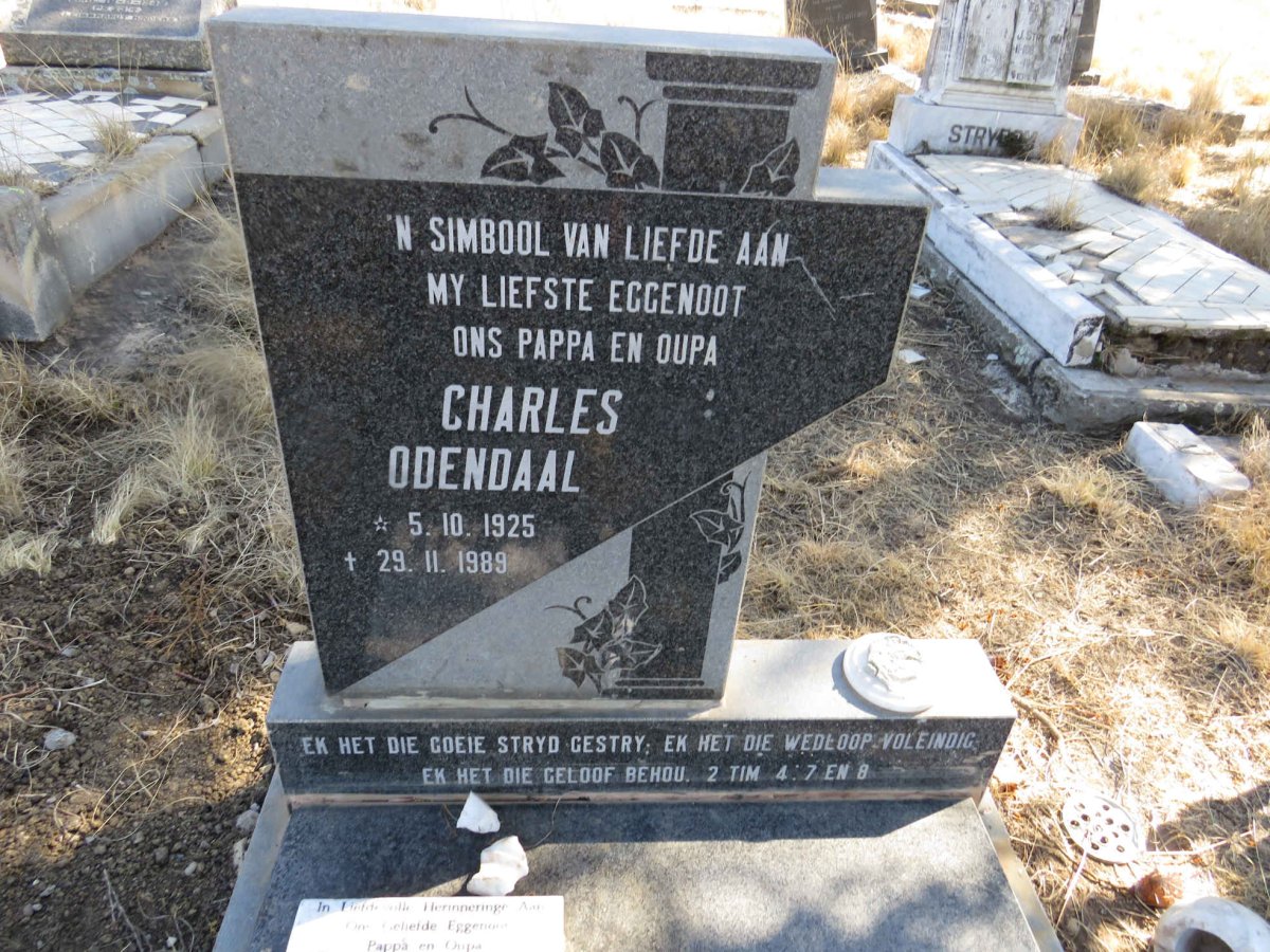ODENDAAL Charles 1925-1989