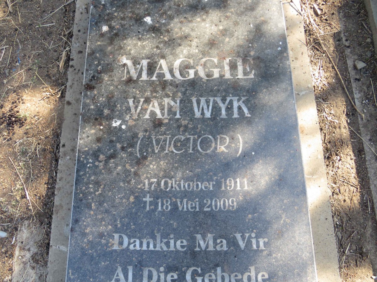 WYK Maggie, van nee VICTOR 1911-2009