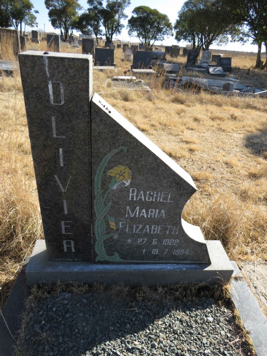 OLIVIER Rachel Maria Elizabeth 1922-1994