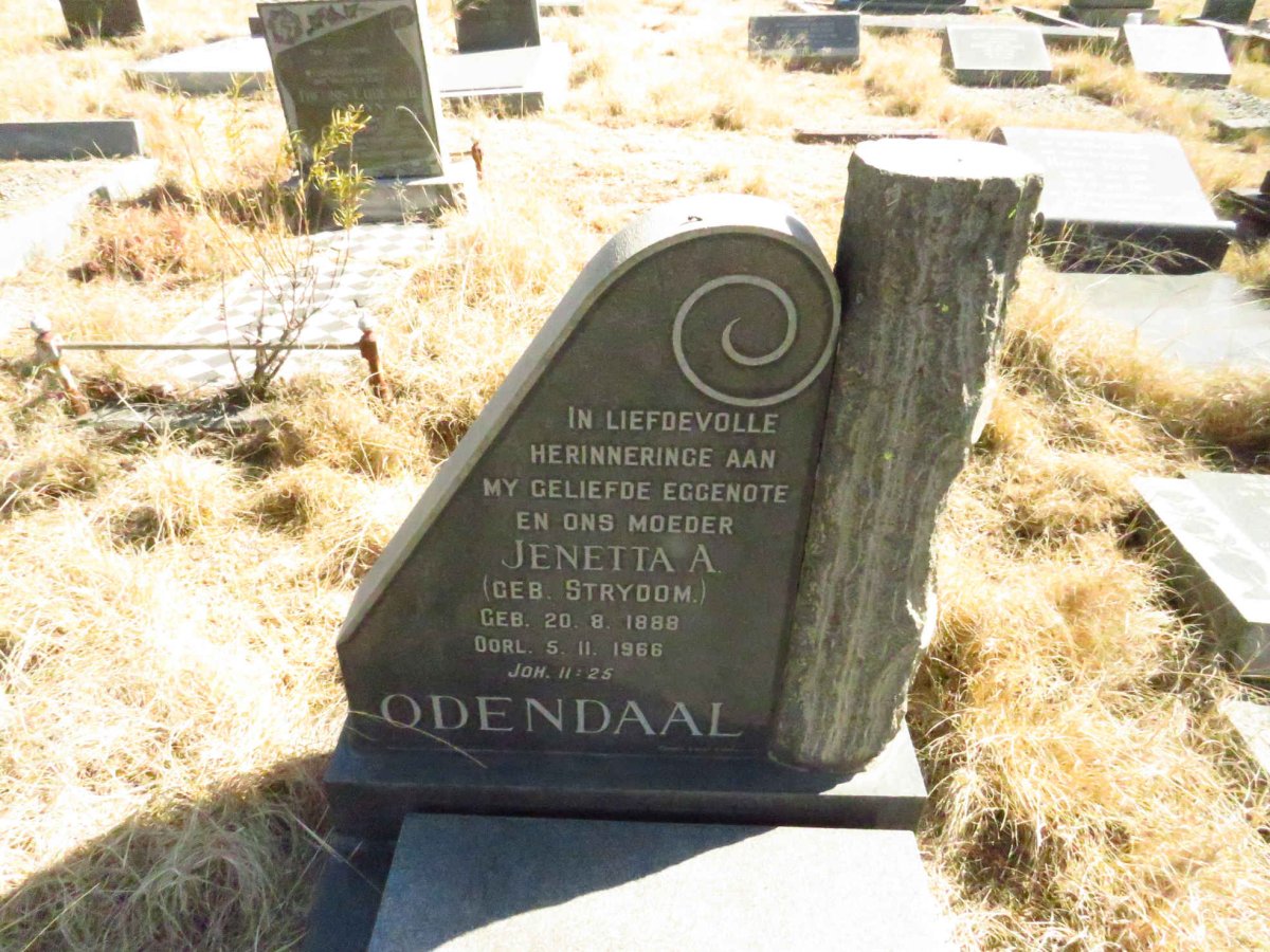 ODENDAAL Jenetta A. nee STRYDOM 1888-1966