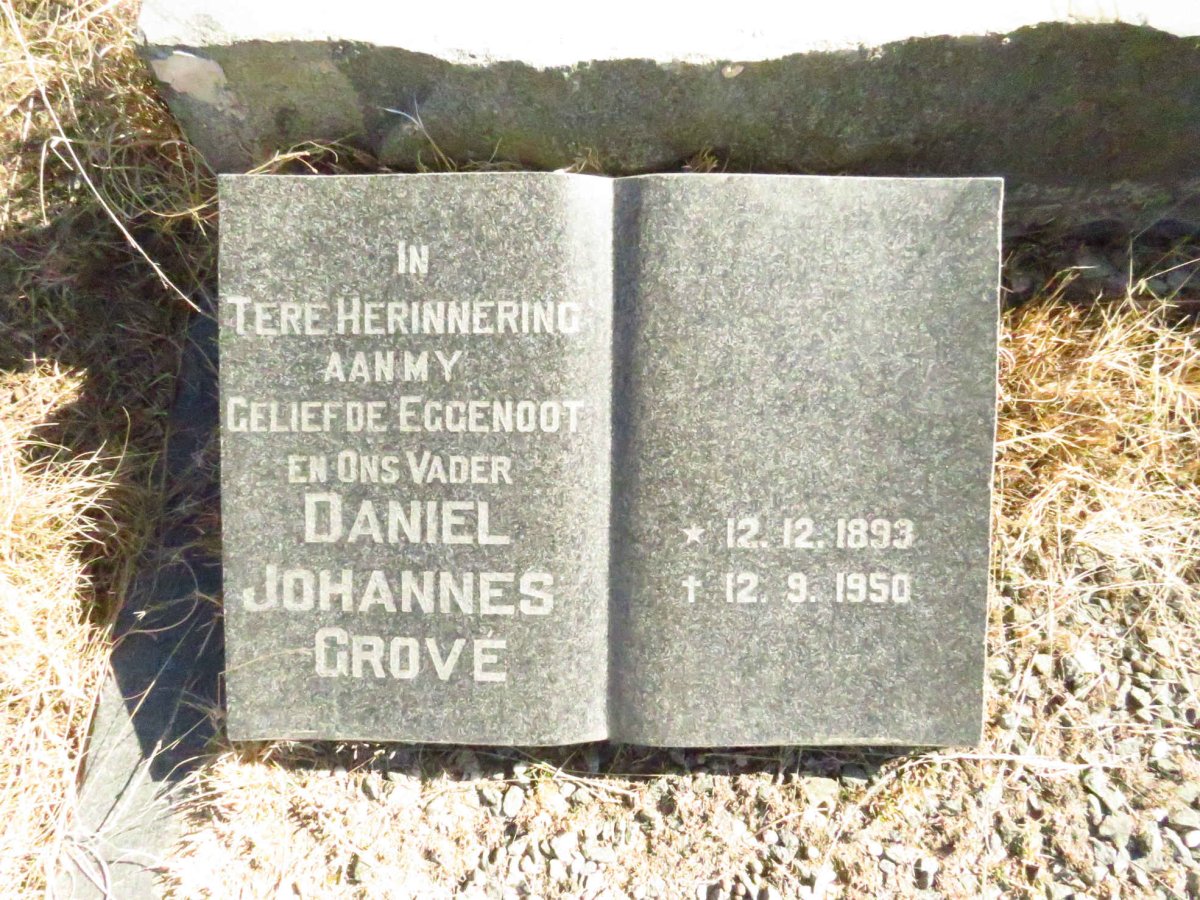 GROVE Daniel Johannes 1893-1950