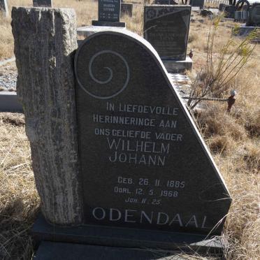 ODENDAAL Wilhelm Johann 1885-1968