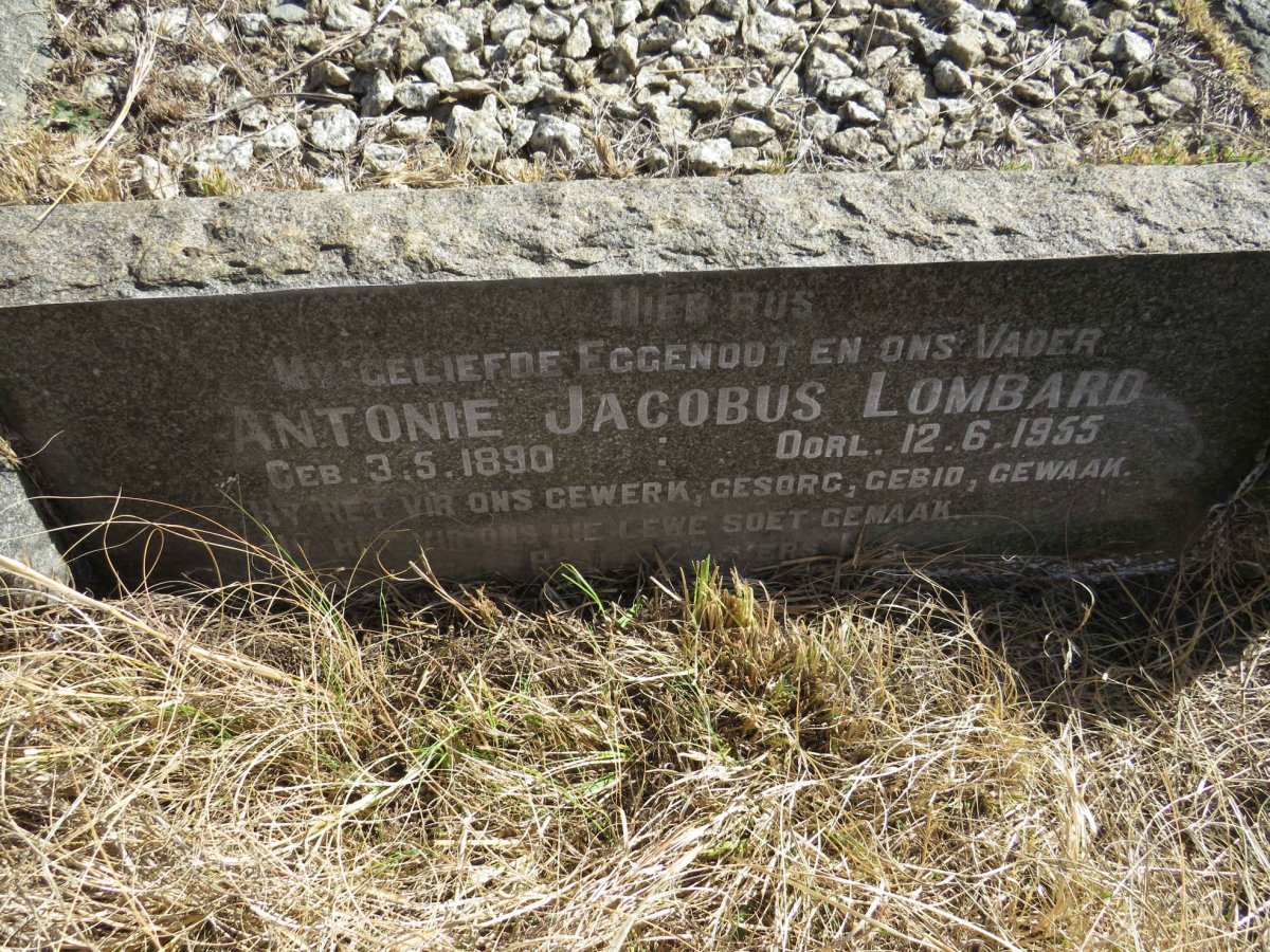 LOMBARD Antonie Jacobus 1890-1955