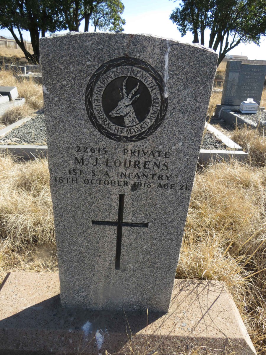 LOURENS M.J. -1918