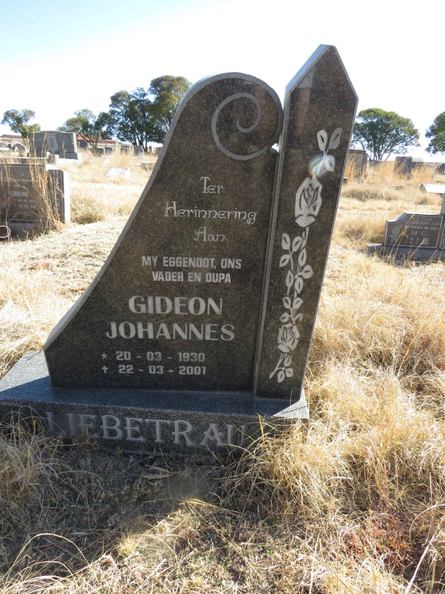 LIEBETRAU Gideon Johannes 1930-2001
