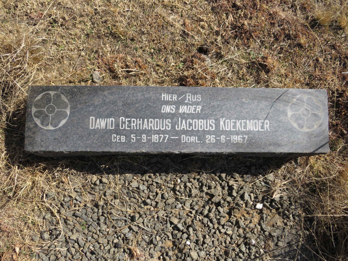 KOEKEMOER Dawid Gerhardus Jacobus 1877-1967