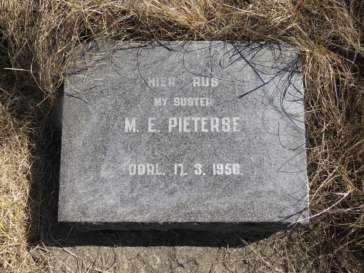 PIETERSE M.E. -1956