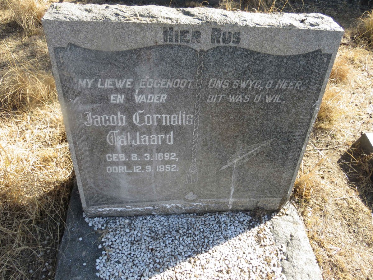 TALJAARD Jacob Cornelis 1892-1952