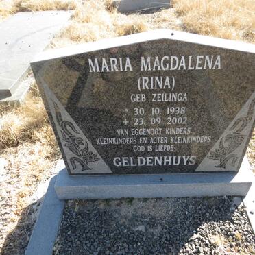 GELDENHUYS Maria Magdalena nee ZEILINGA 1938-2002