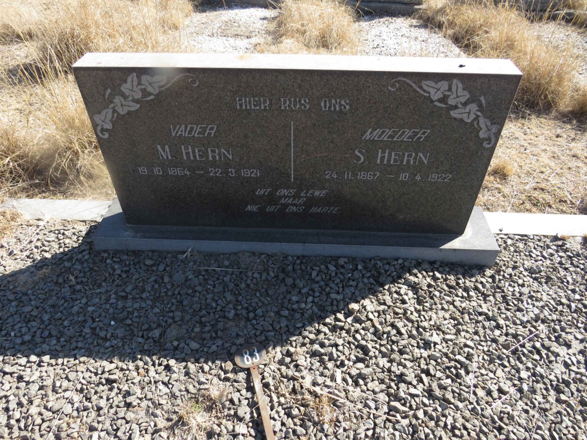 HERN M. 1864-1921 & S. 1867-1922