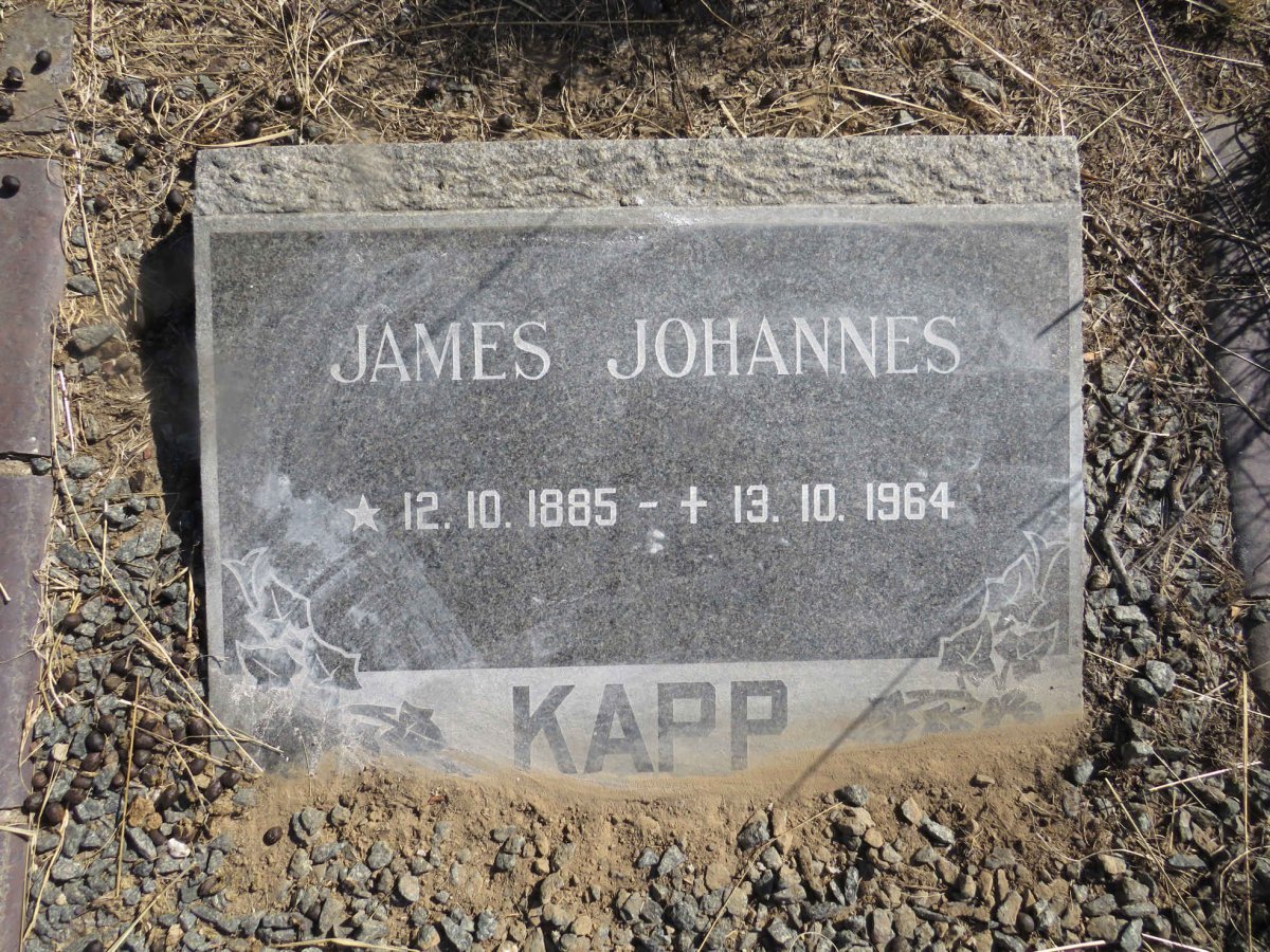 KAPP James Johannes 1885-1964
