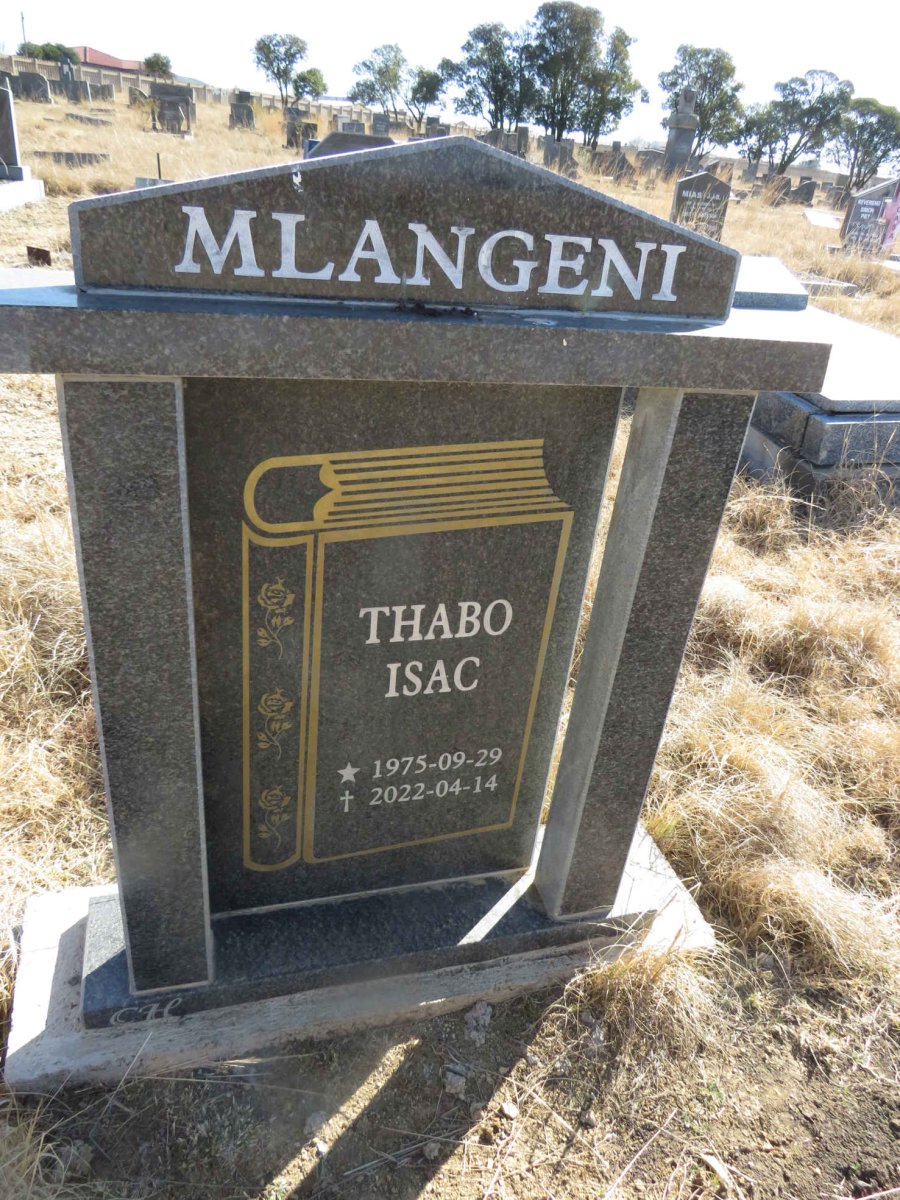 MLANGENI Thabo Isac 1975-2022