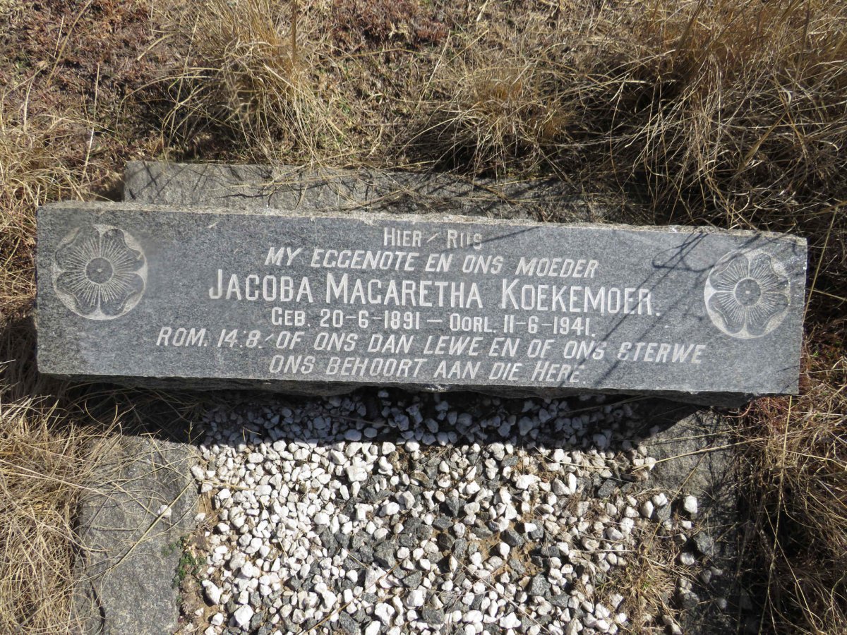 KOEKEMOER Jacoba Magaretha 1891-1941