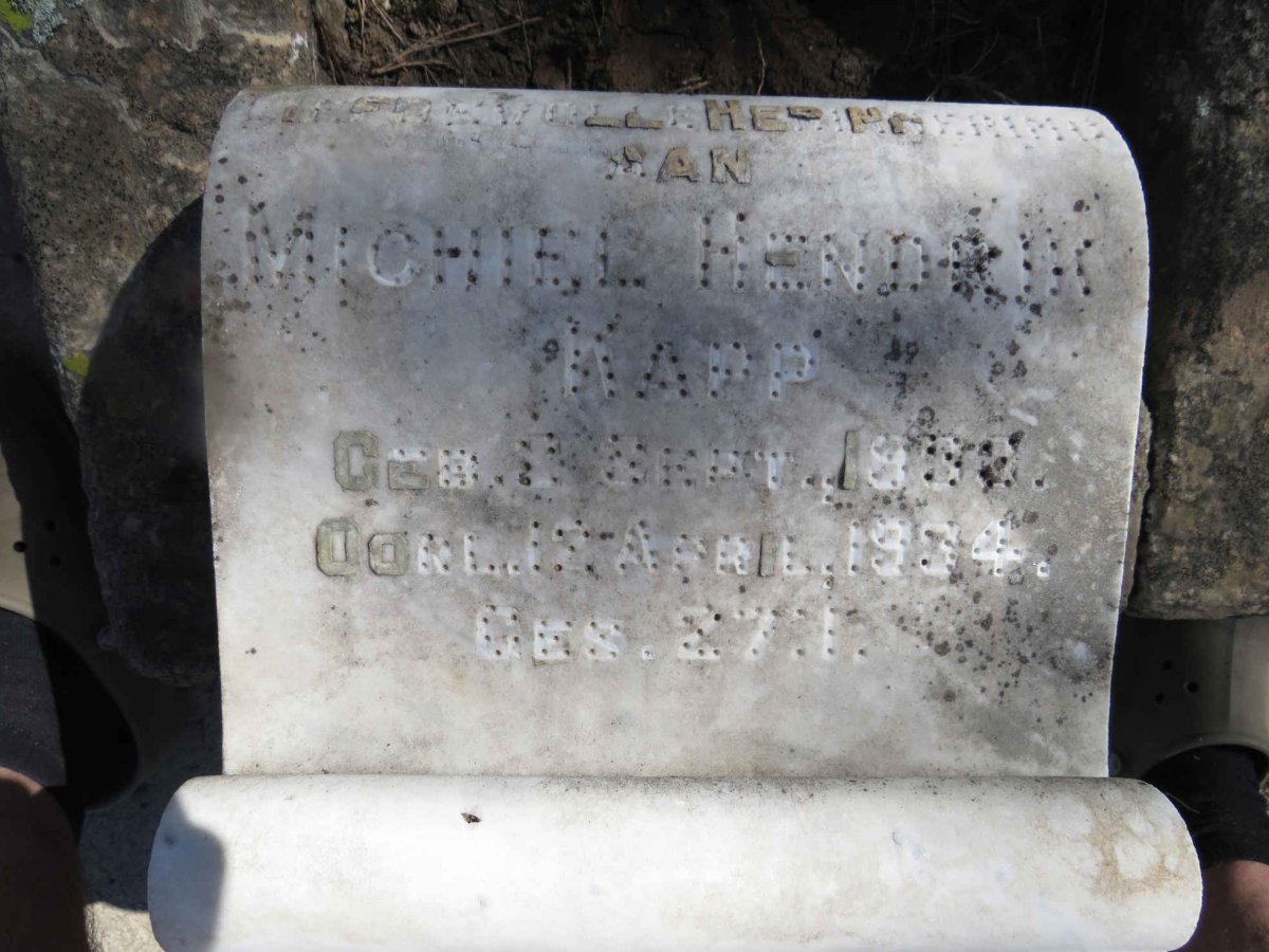 KAPP Michiel Hendrik 1933-1934