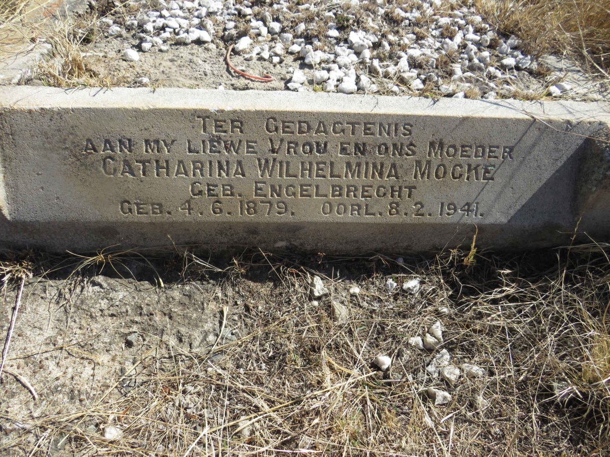 MOCKE Catharina Wilhelmina nee ENGELBRECHT 1879-1941