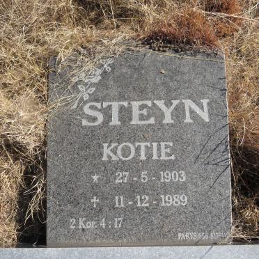 STEYN Kotie 1903-1989