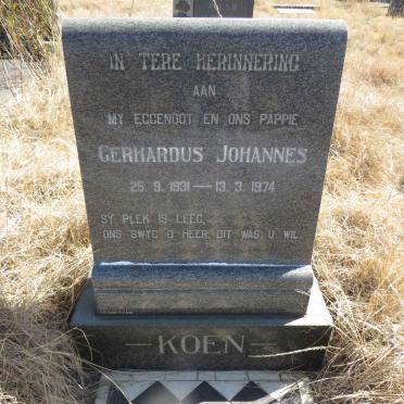 KOEN Gerhardus Johannes 1931-1974