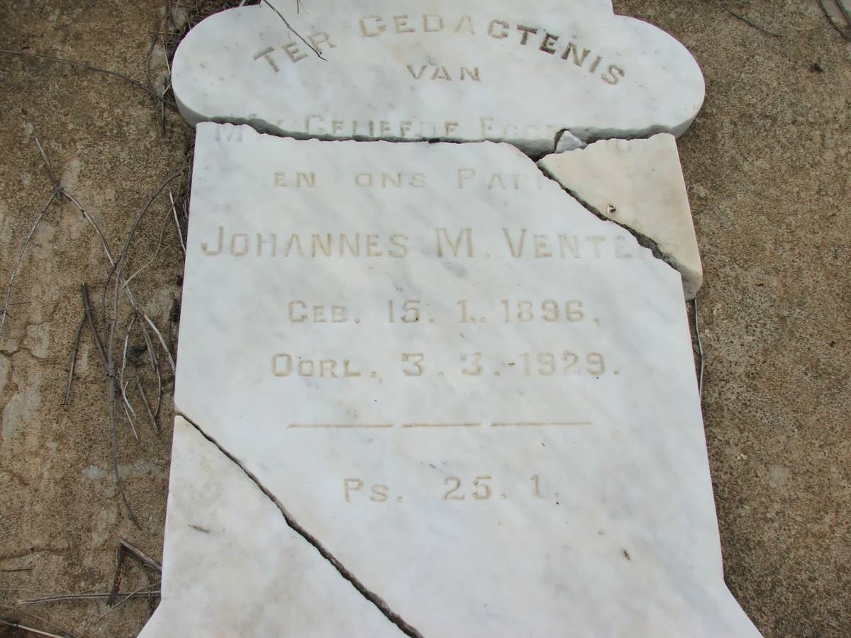 VENTER Johannes M. 1896-1929