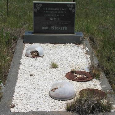 NIEKERK Bettie, van 1927-1971