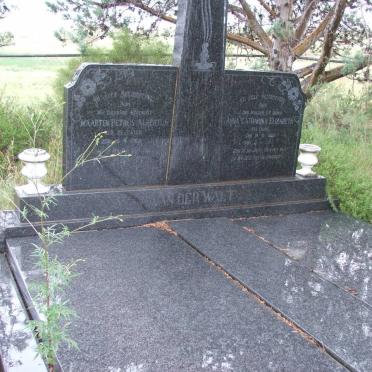 WALT Maarten Petrus Albertus, van der 1891-1965 &amp; Anna Catharina Elizabeth FOURIE 1899- 