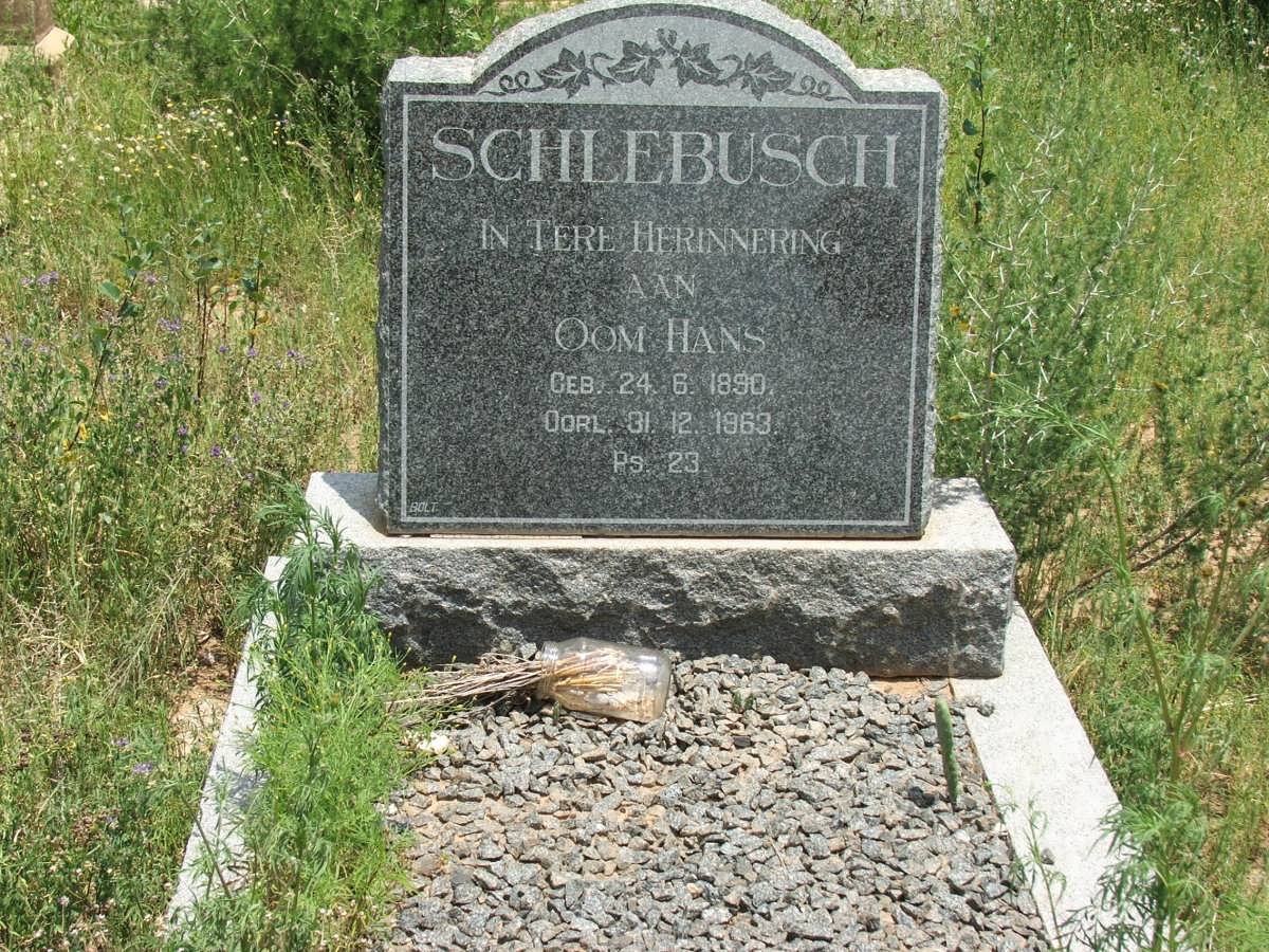 SCHLEBUSCH Hans 1890-1963