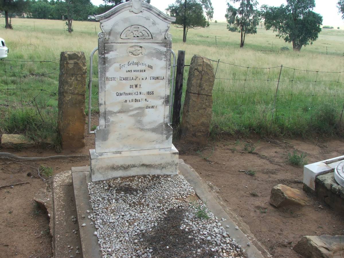 WET Hester Izabella, de nee FOURIE 1856-