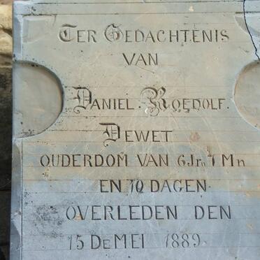 WET Daniel Roedolf, de -1889