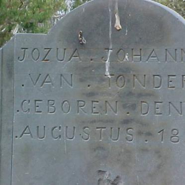 TONDER Jozua Johannes, van 1826-1913
