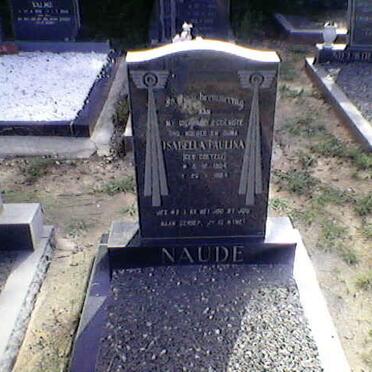 NAUDE Isabella Paulina nee COETZEE 1904-1984