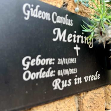 MEIRING Gideon Carolus 1955-2023