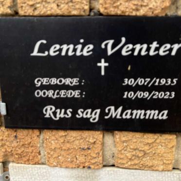 VENTER Lenie 1935-2023