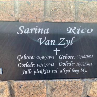 ZYL Sarina, van 1978-2018 :: VAN ZYL Rico 2007-2018