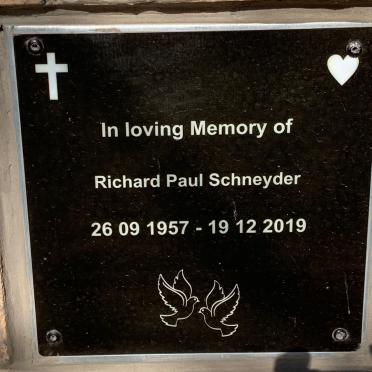 SCHNEYDER Richard Paul 1957-2019