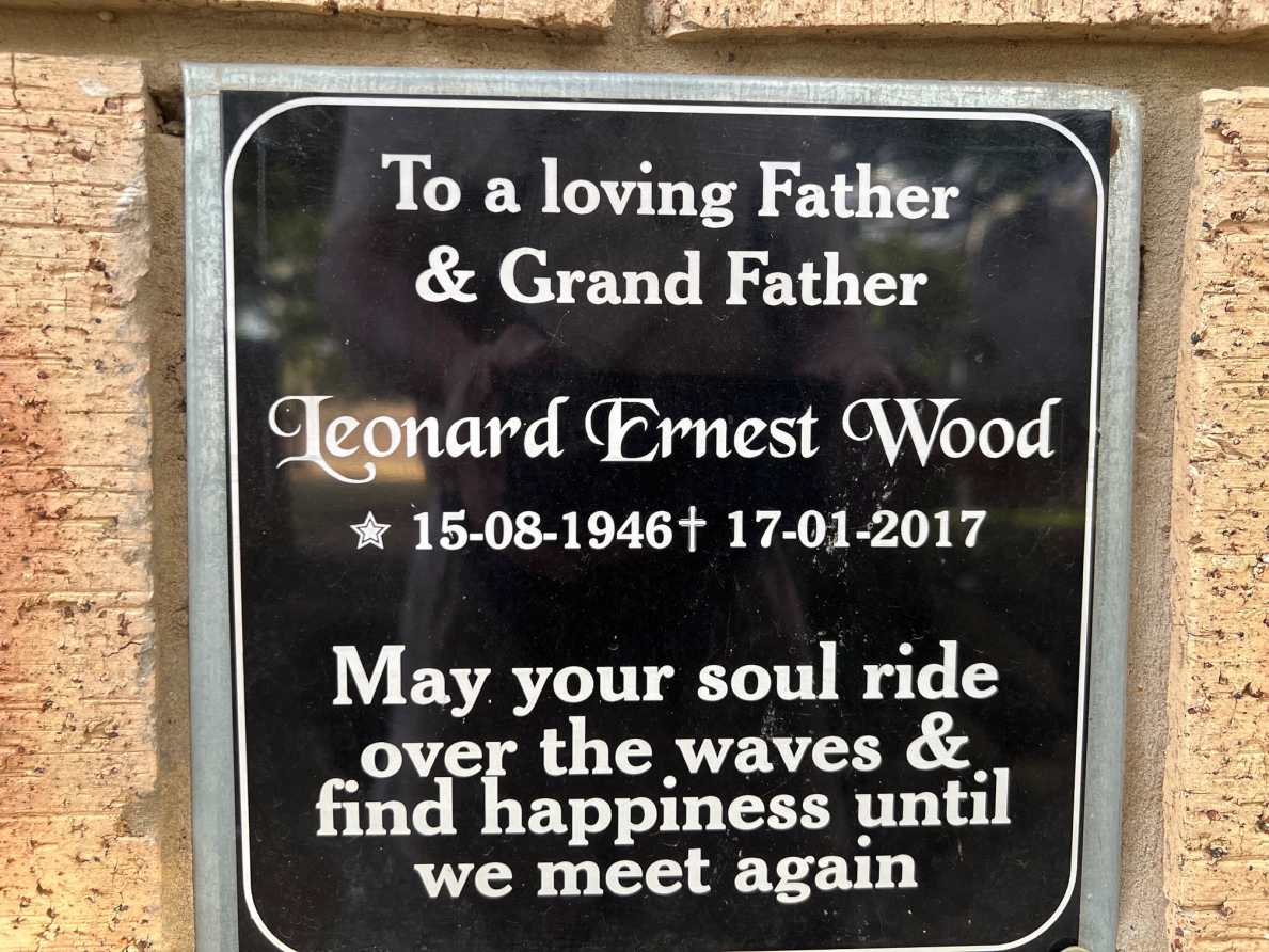 WOOD Leonard Ernest 1946-2017