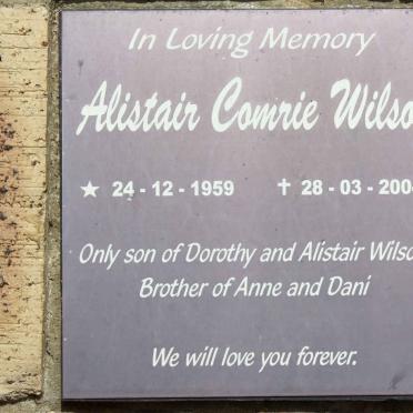 WILSON Alistair Comrie 1959-2004