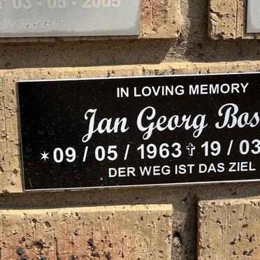 BOSSE Jan Georg 1963-2025