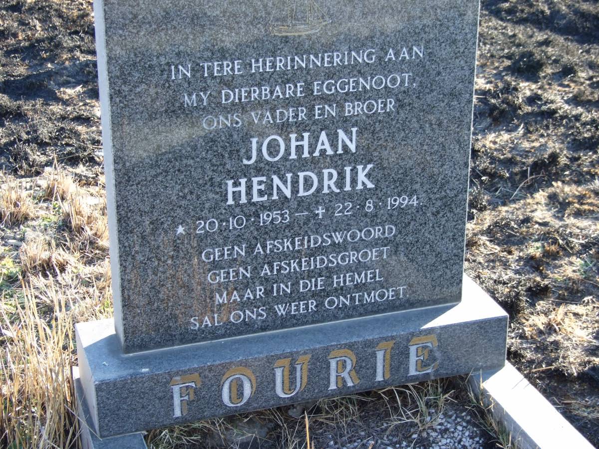 FOURIE Johan Hendrik 1953-1994