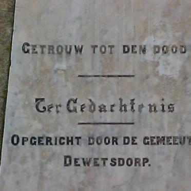 Memorial Plaque - Anglo Boer War 1899-1902