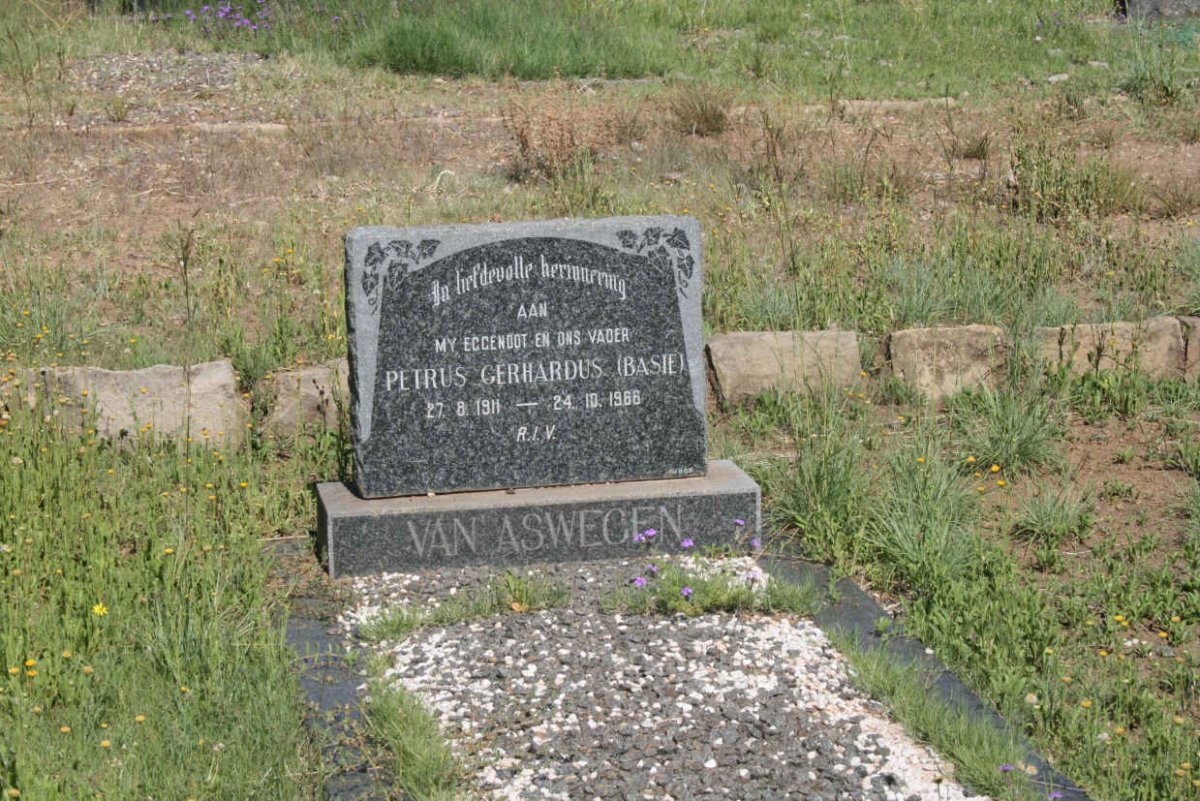 ASWEGEN Petrus Gerhardus, van 1911-1966
