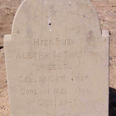 BREEDT Aletha Catharina 1889-1906