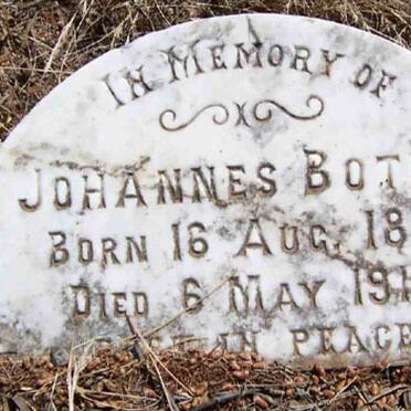 BOTHA Johannes 1895-1913