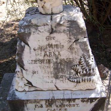 BADENHORST Anna Christina nee DISSEL 1872-1901