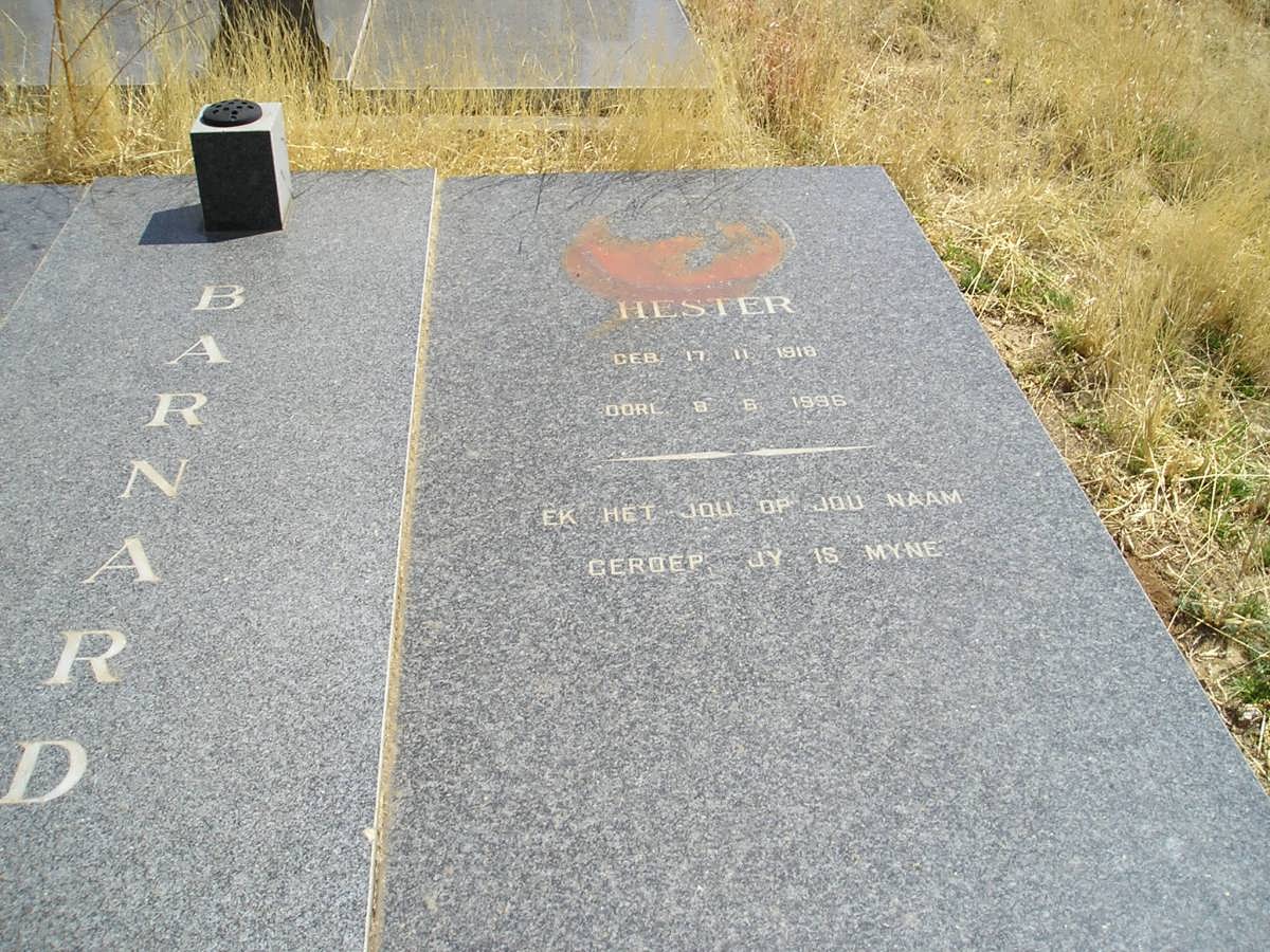 BARNARD Hester 1910-1986